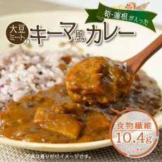 画像5: 【祝大谷翔平選手50‐50】【緊急セール】 食物繊維豊富 大豆ミートのキーマ風カレー 180ｇ たけのこ れんこん入りレトルトカレー (5)