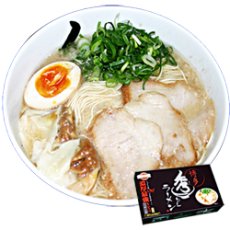 画像1: 博多ラーメン秀ちゃん 濃厚豚骨ラーメン ２食入 ご当地ラーメン 常温保存 半生麺 (1)